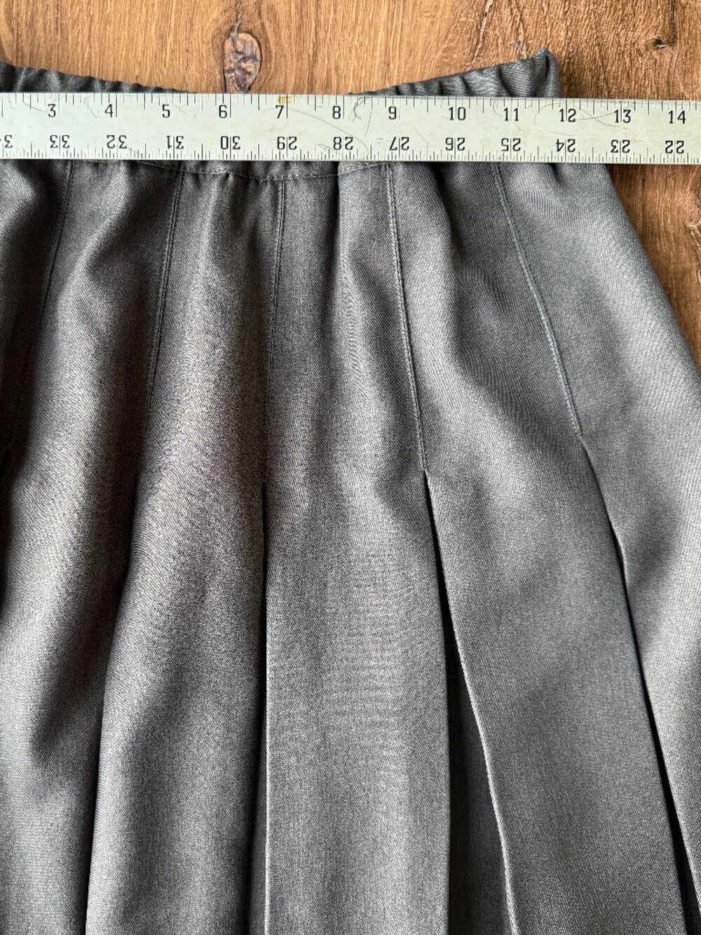 NWT Flynn O’Hara Charcoal Box Pleat Uniform Skirt Girls 10X - Picture 5 of 7